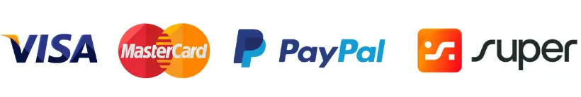 Payment cards, Visa, Mastercard, Maestro and Paypal